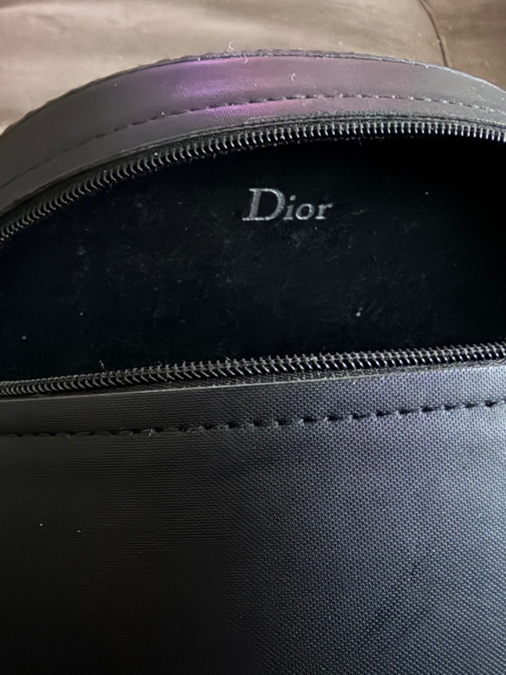 Brand New - Dior Leather Clam Shell Eye & Sunglass Semi-Hard Case - Black